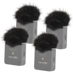 4 pices bonnette micro anti vent adapt  rode wireless go ii / wireless me / pro systme de microphone ...