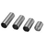 4 pi�ces guitare diapositives acier inoxydable chrom� accessoires pour guitare basse (couleur argent) ...