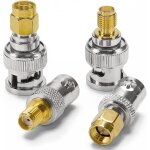 4 pièces kit d'adaptateur de antenne coaxial rf sma à bnc en 4 types, bnc mâle / femelle à sma mâle / ... 4 pièces kit d'adaptateur de antenne coaxial rf sma à bnc en 4 types, bnc mâle / femelle à sma mâle / ...