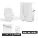 4 pi�ces porte telecommande mural, support telecommande mural - porte - t�l�commande sans per�age, adh�sif, ...