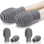 4 pices tambour sourdine tambour amortisseur baguette en silicone conseils de pratique silencieux accessoire ...
