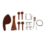 4 / 4 pi�ces de violon accessoires mentonni�re cordier accordeur fin cheville tailgut endpin cordes kit ...