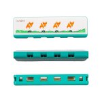 4 trous harmonica cl� de c enfants cadeau de no?l pour les d�butants, vert