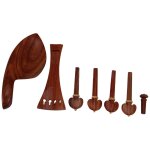 4 / 4 violon pleine grandeur pices de rechange en ebne kit daccessoires de violon diy chevilles daccorda ...