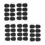 40 pcs embouchure coussins patchs pads accessoire pour alto / t�nor saxophone clarinette noir0. 8mm