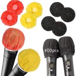 400pcs housse de microphone jetable, universel couverture de microphone, protection micro en non - tiss� ...