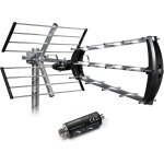 415054 antenne d'extérieur trinappe 26 db - filtre 5g 694 mhz, récéption tv tnt signaux dvb - t / t2 ... 415054 antenne d'extérieur trinappe 26 db - filtre 5g 694 mhz, récéption tv tnt signaux dvb - t / t2 ...