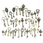 46 pcs / set mix kit vieux a la recherche rtro antique en laiton bronze dcoratif vintage cl pour steampunk ...