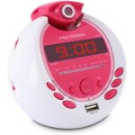 477022 radio - rveil enfant mp3 usb projection - blanc / violet