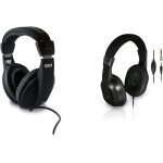 480143 casque filaire noir, léger et ajustable, stéréo, cordon de 6m, prise jack 3, 5mm + adaptateur ... 480143 casque filaire noir, léger et ajustable, stéréo, cordon de 6m, prise jack 3, 5mm + adaptateur ...