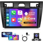 4g + 64g 8 core android 13 autoradio 2 din pour ford fiesta mk5 2002 - 2008 avec sans fil carplay android ...