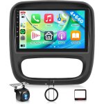 4g + 64g 9'' android autoradio pour renault trafic opel vivaro b fiat talento nissan nv300 / vw300 avec ...