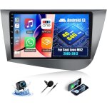 4g + 64g android 13 autoradio pour seat leon mk2 2005 - 2012 avec carplay android auto sans fil, 9u201c ...