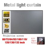 4k hd projecteur pliable tissu 60 72 84 92 100 110 120 130 133 pouces cinma maison cinma 16:9 mtal ...