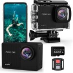 4k60fps camra sportcamra etanche avec carte sd 64g 48mp hd wifi camera with eis, camras embarques ...