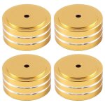 4pcs 40x20mm aluminium hifi amp haut - parleur isolation support platine vinyle dac pieds pad (or)nouveau ...
