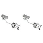 4pcs baguettes de timbales avec manche en acier inoxydable, blanc 4pcs baguettes de timbales avec manche en acier inoxydable, blanc