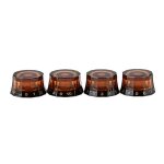4pcs guitare electrique chapeau haut de forme boutons vitesse volume tonalit� effet p�dale boutons de ...