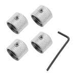 4pcs metal volume tone dome tone guitar boutons de contrle de vitesse avec vis pour fender strat telecaster ...