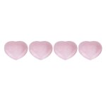 4pcs quartz rose sculpté coeur en forme de cristal rose lithothérapie pierre semi précieuse décor de ... 4pcs quartz rose sculpté coeur en forme de cristal rose lithothérapie pierre semi précieuse décor de ...
