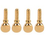 4pcs sax neck vis vis de serrage compatible avec sax saxophone accessoire de clarinette basse (or)