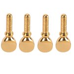 4pcs sax neck vis vis de serrage compatible avec sax saxophone accessoire de clarinette basse (or)