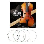 4pcs / set corde cupronickel pour 4 / 4 3 / 4 1 / 2 1 / 4 pack de cordes de violon universel