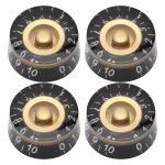 4pcs top hat boutons guitare electrique contrle du volume potentiomtre pour lp type barillet droit
