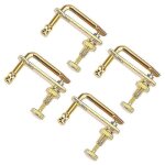 4pcs violon fine tuners gold violon parties ajustements de cordes remplacement pour 4 / 4 violon