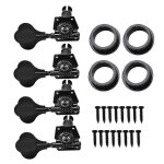 4r bass string tuning pegs accordeurs ouverts m�caniques en alliage de zinc noir