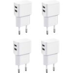 4x double chargeur usb 12w / 2400ma pro series alimentation universelle adapt�e pour t�l�phone portable, ...