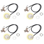 4x transducteur de guitare acoustique pr� - c�bl� amplificateur piezo jack accessoire de micro