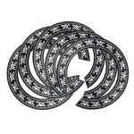 5 feuilles guitare soundhole decal auto - adh�sif rosette inlaid sound hole ring sticker d�coration pour ...