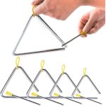 5 pack triangle musical instrument set 4 5 6 7 8 pouces triangle de musique avec percuteur pour enfants ...