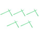 5 paire de baguettes 5a baguettes en nylon pour batterie professionnelle verte