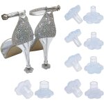 5 paires de protge - talons transparents, 5 tailles disponibles.