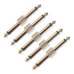 5 pcs 1 / 4 pouce 6. 35 mm guitare effets p�dale connecteur coupleur interface c�ble adaptateur p�dale ...