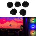 5 pcs 1. 5 cm microphone cheveux manche superposition pare - brise clip confrence microphone manche ...