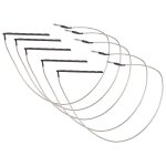 5 pcs guitare transducteur sensibilit� piezo pont c�ble de micro