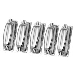 5 pcs / pack double - fin rectangulaire caisse claire luge griffe crochets oreille tambour ensemble