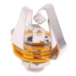 5 pi�ces 6. 35mm 3 p�les st�r�o prise jack audio femelle connecteur panneau microphone prise pour toutes ...