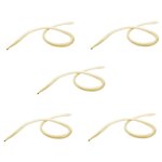 5 pices 75cm archet de violon en crin de cheval naturels - blanc