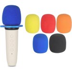 5 pices bonnette microphone, housse de micro colore, mousse pour microphone, staubdicht et antibactrielle, ...