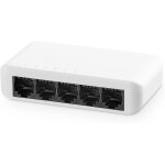5 port gigabit ethernet switch, 4 ports 100 / 1000mbps and 1 gigabit uplink, unmanaged mini plastic ethernet ...