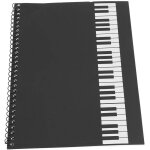 50 pages cahier de manuscrit de notation musicale, cahier de musique manuscrit (piano noir) 50 pages cahier de manuscrit de notation musicale, cahier de musique manuscrit (piano noir)