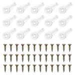 50 paires de verre de retenue clips kit cabinet verre clips 4mm portes en plastique clips avec vis pour ... 50 paires de verre de retenue clips kit cabinet verre clips 4mm portes en plastique clips avec vis pour ...