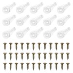 50 paires de verre de retenue clips kit cabinet verre clips 4mm portes en plastique clips avec vis pour ... 50 paires de verre de retenue clips kit cabinet verre clips 4mm portes en plastique clips avec vis pour ...