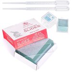 50 pices lamelle microscope 76x25 mm, pr - nettoyes, et 100 pices lamelle couvre - objet de microscope ...