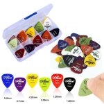 50 pi�ces m�diators de pouce de guitare electrique avec etui 0. 58 / 0. 71 / 0. 81 / 0. 96 / 1. 20 / ...