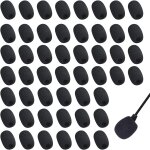 50 pi�ces mousse micro casque, mini microphone casque pare - brise mousse, mousse micro casque pour la ...